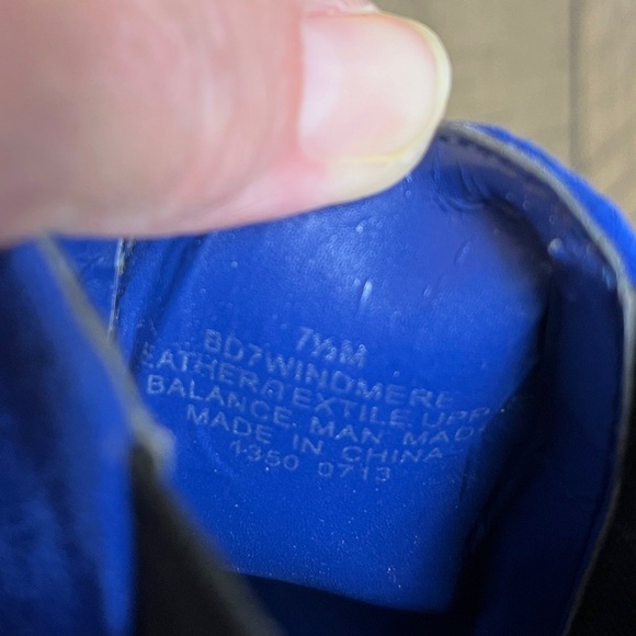 Boots, ankle, blue suede, Bandolino. EUC, Size 7.5M Heel 2.25” Ext & sole great. - Picture 5 of 10